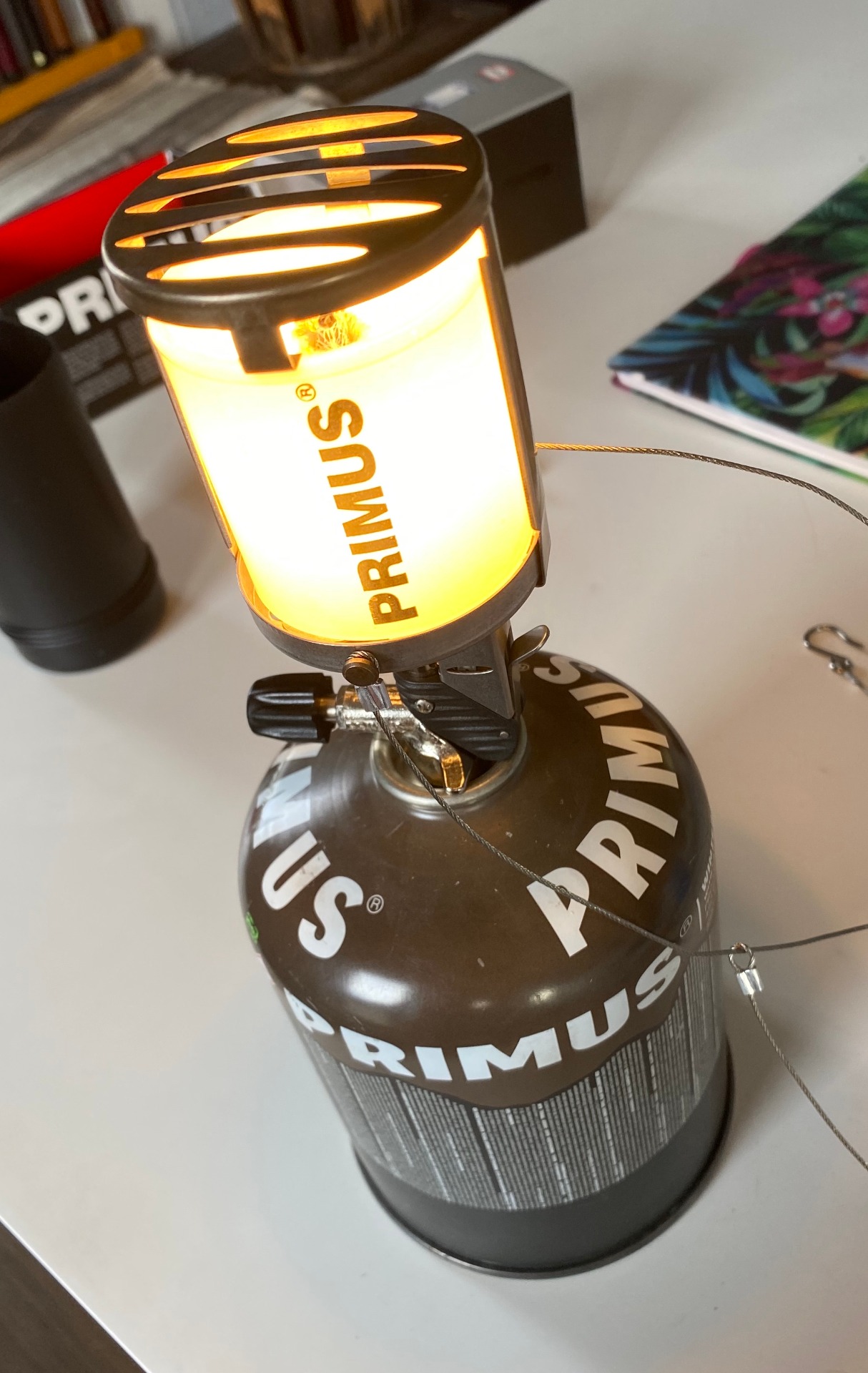 Gaslykta till mörka kvällar